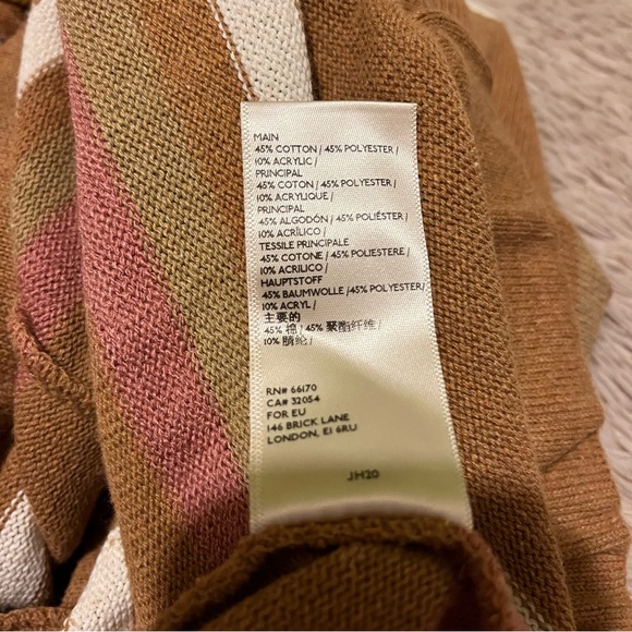 Jen's Pirate Booty/Free People knit sweater Striped Shorts drawsting waist small - Picture 8 of 9